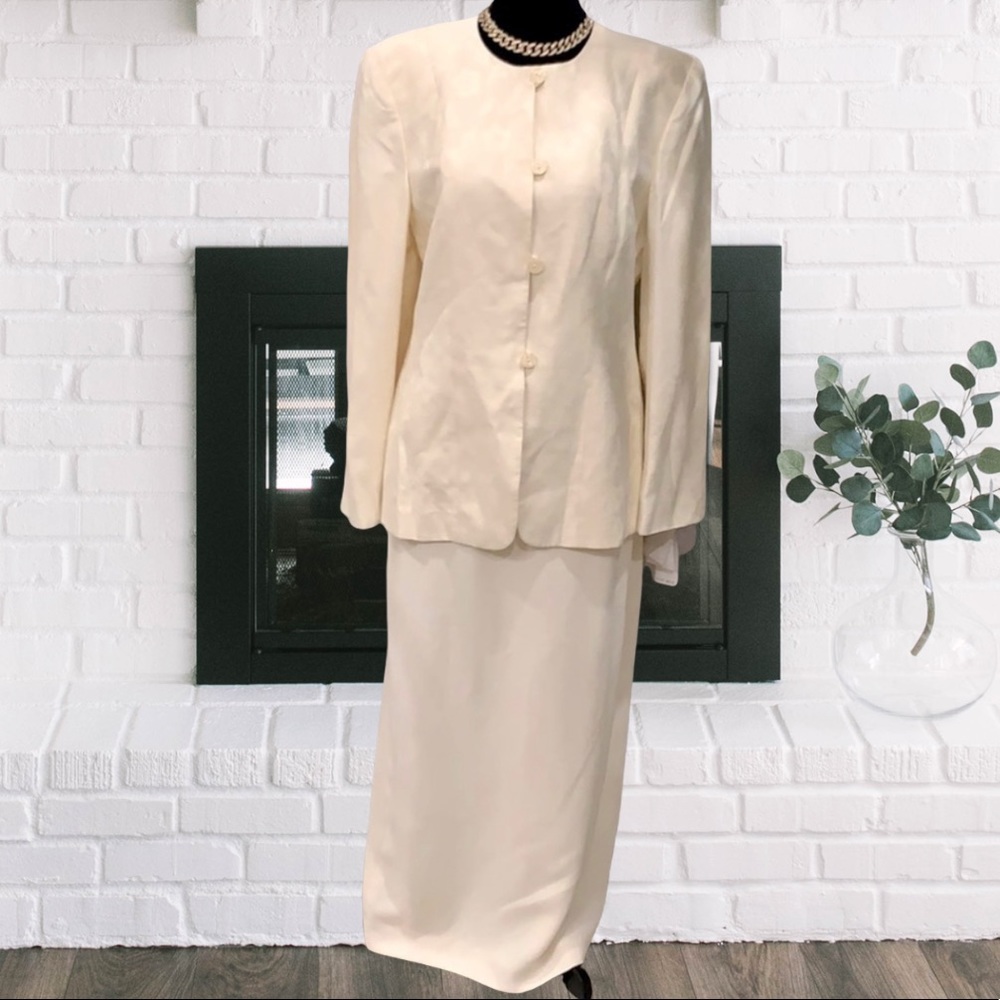 Nordstrom Jones NY ivory skirt suit set